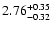 $\rm 2.76^{+0.35}_{-0.32}$