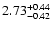 $\rm 2.73^{+0.44}_{-0.42}$