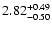 $\rm 2.82^{+0.49}_{-0.50}$