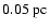 $0.05~{\rm pc}$