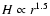 $H \propto r^{1.5}$