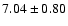 $7.04 \pm 0.80$