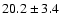 $20.2 \pm 3.4$