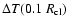 $\Delta T(0.1~R_{{\rm cl}})$