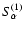 $S^{(1)}_{\rm\alpha}$