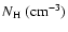 $N_{\rm {H}}~(\rm {cm}^{-3})$