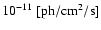 $10^{-11}~{\rm [ph/cm^2/s]}$