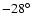 $-28\hbox{$^\circ$ }$