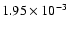 $1.95\times 10^{-3}$