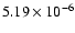 $5.19\times 10^{-6}$