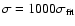 $\protect\sigma = 1000 \protect\sigma_{{\rm fit}}$