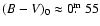 $(B-V)_{0}\approx
0\hbox{$.\!\!^{\rm m}$ }55$