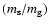 $(m_{\rm s}/m_{\rm g})$