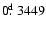 $0\hbox{$.\!\!^{\rm d}$ }3449$
