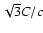 $\sqrt{3}C/c$