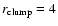 $r_{\rm clump}=4$
