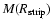 $M(R_{\rm strip})$