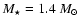$M_\star = 1.4~M_\odot$