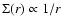 $\Sigma(r) \propto 1/r$