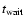 $t_{\rm wait}$