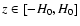 $z \in [-H_0,H_0]$