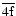 $\overline{\rm 4f}$