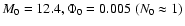 $M_0=12.4, \Phi_0=0.005\;(N_0\approx1)$