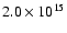 $2.0\times{10^{15}}$
