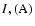 $I,({\rm A})$
