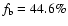 $f_{\rm b}=44.6\%$