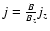 $j=\frac{B}{B_{z}}j_{z}$