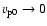 $v_{{\rm p}0}\rightarrow 0$
