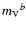 ${m_{\rm V}}^b$