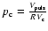 $p_{\rm
c}=\frac{V_{\rm puls}}{RV_{\rm {c}}}$