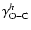 $\gamma_{\rm O{-}C}^h$