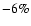 $-6\%$