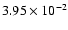 $3.95\times10^{-2}$