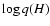 $\log q(H)$