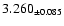 $3.260_{\pm0.085}$