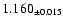 $1.160_{\pm0.015}$