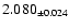 $2.080_{\pm0.024}$