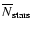 $\overline {N}_{\rm stars}$