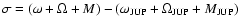 $\sigma=(\omega+\Omega+M)-(\omega_{{\rm JUP}}+\Omega_{{\rm JUP}}+M_{{\rm JUP}})$