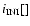 $i_{{\rm INI}} [°]$