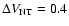 $\Delta V_{{\rm NT}} = 0.4$