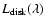 $L_{{\rm disk}}(\lambda)$