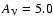 $A_{\rm V}=5.0$