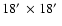 $18\hbox{$^\prime$ }\times 18\hbox{$^\prime$ }$
