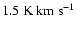 $1.5\rm{~ K~ km~ s^{-1}}$