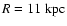 $R= 11\rm {~ kpc}$